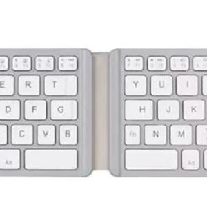 OEM Mini Portable Folding Bluetooth Keyboard 2-folding Rechargeable BT Keyboard for Laptop Tablets Phone